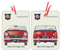 MG Midget MkIII (disc wheels) 1966-69 Air Freshener